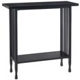 thumbnail image 1 of Leick Home 11232-BK Ironcraft Console Sofa Table - Black Wash, 1 of 4