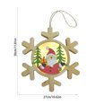 thumbnail image 3 of EUDIDV Xmas Decorative Lights Wish New Christmas Lighted Doorplate Christmas Decoration Doorplate Wooden Welcome Wooden Sign Decoration Home Door Hanging Festive Supplies, 3 of 7