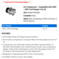 thumbnail image 2 of A/C Compressor - Compatible with 2002 - 2007 Ford Ranger 3.0L V6 2003 2004 2005 2006, 2 of 2