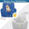 thumbnail image 4 of HELLHERO Side Pocket Design 4 Pieces Reclining Chair Slipcover for Kids, Polyester Spandex Washable Recliner Chair Covers for Living Room, Bigfoot Christmas Candy, 4 of 8