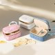 thumbnail image 4 of Portable Jewelry Storage Box Travel Bracelet Case Soft Interior Necklace Case Fabric Texture for Easy Organization, 4 of 4
