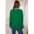 thumbnail image 4 of Arach&Cloz Women's Wool Blend Oversized Sweaters Crewneck Casual Fall Outfits Fashion Tops, 4 of 7