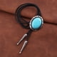 thumbnail image 3 of Collar BLESIY retro cowboy aleación hombres Bolo lazo cuerda de material cuero suéter cadena hombres Accesorios Turquesa, 3 of 7