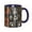 NavyBlue, variant on Old Style Flower Coffee Mug Fun Custom Ceramic Mugs 11oz Black