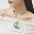 thumbnail image 5 of lanema Wire Wrapped Star Crescents Pendant Fashionable Wrapped Moon and Star Pendant Natural Stone Accessory for Daily Wear, 5 of 15