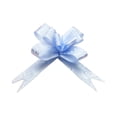 thumbnail image 1 of sweethay 200 unidades de cintas de lazo para tirar, decoración brillante, suministros para fiestas Artesanía rosa azul claro sweethay HA059833-14B, 1 of 6