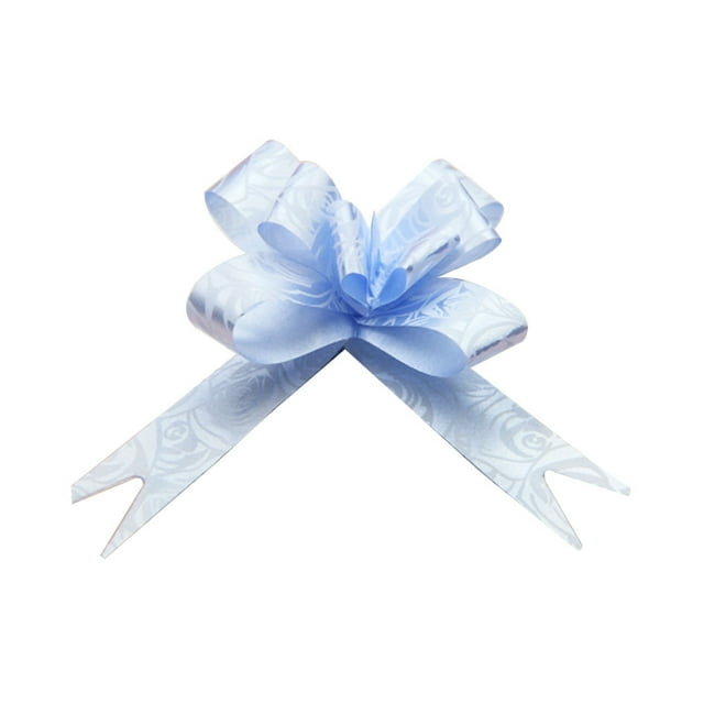 sweethay 200 unidades de cintas de lazo para tirar, decoración brillante, suministros para fiestas Artesanía rosa azul claro sweethay HA059833-14B