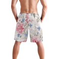 thumbnail image 3 of Dailycode Men's Quick Dry Swim Trunks Beach Shorts Casual Summer Board Shorts with Pockets, Beautiful Wildflowers, 3 of 8