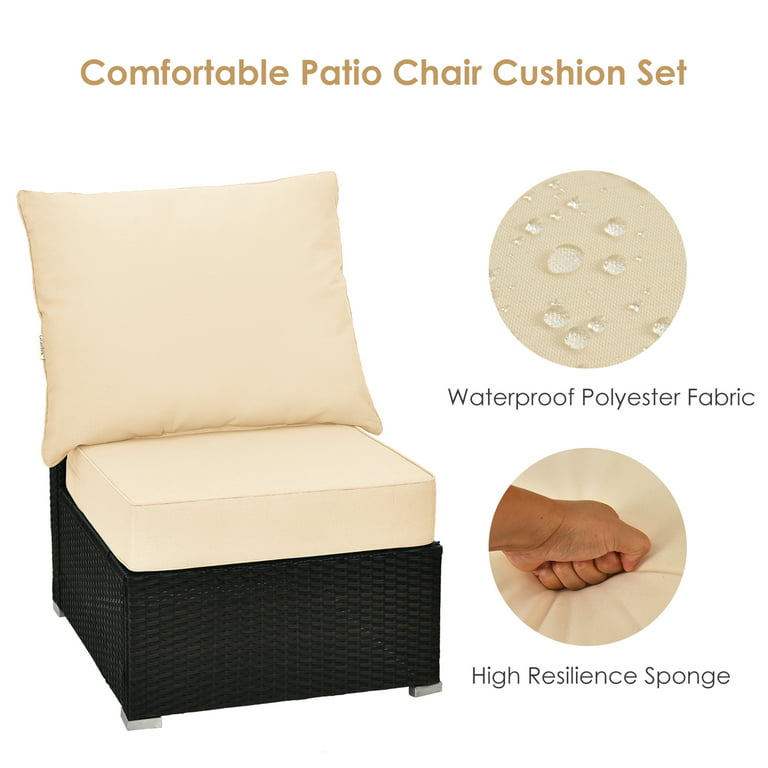 Chair Pad Waterproof Non-slip Resistant to Dirt Square Thin Seat Cushion  Soft