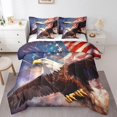 thumbnail image 3 of Twin Size Eagle Comforter Set,American Flag Firework Bedding Set for Boys, 3 of 6