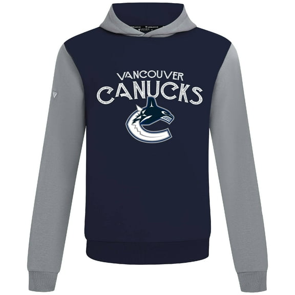 Men's Levelwear  Navy/Gray Vancouver Canucks Ultimate Mission Pullover Hoodie
