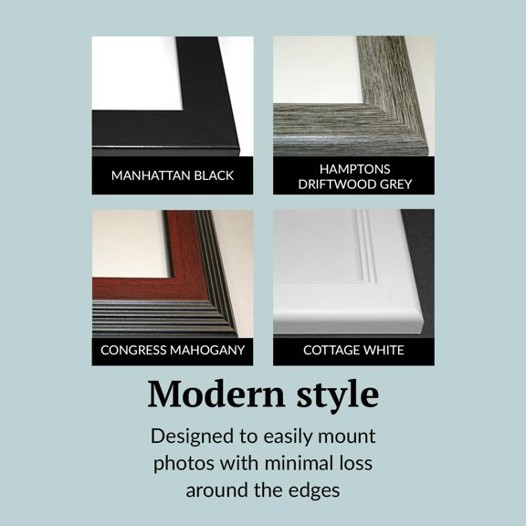 3 Opening Mahogany Frame with Glass for 5x7 Photos