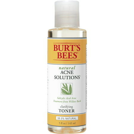 Burts Bees Natural Acne Solutions Clarifying Toner, Face Toner for Oily Skin, 5 (Best Astringent Toner For Oily Skin)