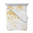 thumbnail image 7 of Quilts Twin Size Bedding Set, Yellow Floral Art Lightweight Quilted Comforter, Watercolor Botanical Spring Flowers Soft Reversible Bedspread Coverlet with Pillow Covers for All Season, 68" x 86", 7 of 7