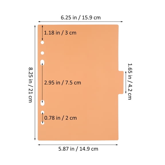 OFFIGAM 10-Pack Printed Binder Dividers with Tabs for Organization and Giving, 8.3 x 6.3 Inches
