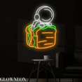 thumbnail image 2 of Glowneon Astronaut Sandwich Neon Sign, Sandwich Store Wall Led Decor, 2 of 5