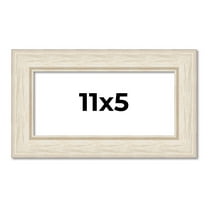 11x5 Frame White Real Wood Picture Frame Width 1.75 inches | Interior Frame Depth 0.5 inches |