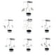 thumbnail image 5 of Advancent Spinning Metal Carrusel Tea Light Candle Holder Stand Light Decoración Navidad Type3 NO3 Advancent JJ8918-04B, 5 of 5