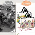thumbnail image 4 of Clear Toiletry Bag, Large Makeup Organizer, Transparent Cosmetic Case for Travel, Pouch for Women, Vacation Travel & Easter Gifts, 1pcs A, 4 of 7