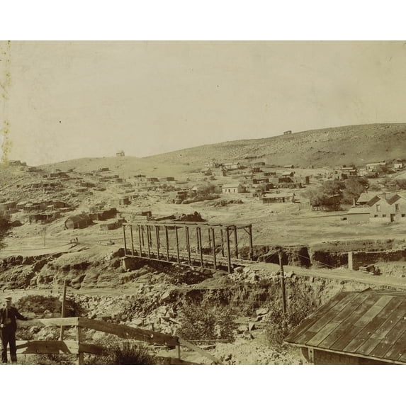 Silver City, New Mexico Territory Ca 1890S - Founded In The Summer Of 1870, Shortly After The Discovery Of Silver Ore Deposits By Captain