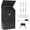 Black, variant on Metal Suggestion Box Donation Box with Slot Drop Box with Lock and Key Collection Box Mailbox Wall Mount Dropbox (10.2×5.6×2.8inch) Ballot Box for Home Office Outdoor