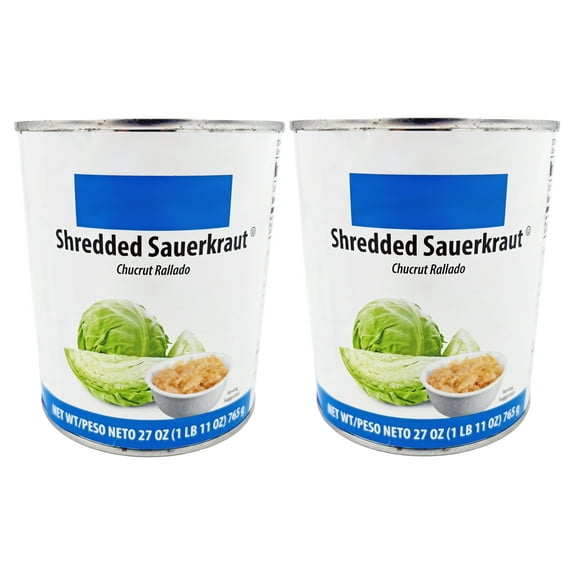 Shredded Sauerkraut by Dasher's Spice & Beans | Kosher | (2 Pack, 27, Ounce)