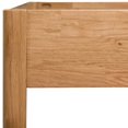 thumbnail image 5 of vidaXL Bed Frame Solid Oak Wood 152x203 cm, 5 of 5
