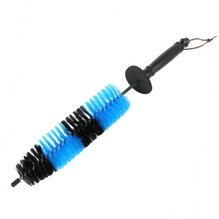 Unique Bargains Black Blue Car Vehicle Handle Wheel Tire Rim Scrub Brush Washing Tool