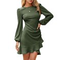thumbnail image 1 of Dress Byinns 2024, suéter de punto ajustado con minivolantes, dobladillo con volantes, para mujer, 1 of 6