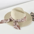 thumbnail image 2 of Ticikt Summer Hats for Women Wide Women Straw Beach Retro Hat Little Girl Sun Cap Foldable Ladies Hats,Color:Beige, 2 of 5