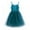 Blue, variant on Summer Kids Girls Solid Sling Dresses Mesh Puffy Children Girl Birthday Party Dress Toddler Baby Princess Dress ,1-8T