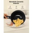 thumbnail image 3 of CERAMAX Electric Hot Pot with Lid and Steamer, 1.5L Non Toxic Ceramic Cooker Skillet for Ramen, Eggs, Pasta Portable and Compact for Dorms, Camping, RVs, Work, Adjustable Temperature, 3 of 7