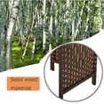 thumbnail image 3 of YRLLENSDAN 4 Panel Room Divider Wall, Room Partitions and Dividers Freestanding Portable Wall Room Partition Folding Room Divider with Removable Storage Shelves, Brown, 3 of 7