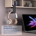 thumbnail image 2 of Soporte para auriculares KIWIFOTOS DH-U4 WHITE para debajo del escritorio, 2 of 8