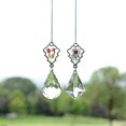 thumbnail image 3 of Crystal Suncatcher Flor Colgante Prisma Ventana Adorno Decoración Paquete de 2, 3 of 5