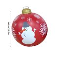 thumbnail image 3 of Light Up PVC Inflatable Christmas Ball,24 Inch Large Outdoor Decorated Ball Outdoor Christmas Decorations,New Years Christmas Ornaments with Light,Remote for Yard & Pool Decorations (Red) (Red) (red), 3 of 9