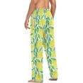 thumbnail image 6 of FREEAMG Lemon Pajama Pants for Men, Men's Separate Bottoms, Pure Cotton Comfortable Lounge Pants for Men（343）, 6 of 7