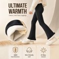 thumbnail image 6 of Fancifize Fleece Lined Flare Pants for Girls Winter Warm Yoga Leggings Teens Workout Cozy Bell Bottom Trousers, 6 of 7