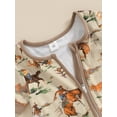 thumbnail image 6 of Suealasg Western Baby Boys Clothes Short Sleeve Crew Neck Cattle Horse Print Zipped Jumpsuit 3M 6M 12M 18M Infant Boys Summer Romper Bodysuit, 6 of 7