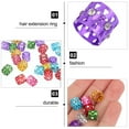 thumbnail image 3 of WHAMVOX 50Ud Cuffs De Aleación Para Dreadlocks Y Accesorios Para Peinados Con Extensiones, 3 of 6