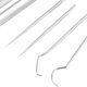 thumbnail image 3 of 5x Kit portátil de palillos con soporte de almacenamiento Limpieza bucal Reutilizable para palillos Herramienta , Plata, 3 of 4