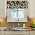 thumbnail image 2 of Yayeee Kitchen Valance Rod Pocket 54" x 18" Living Room Window Curtain, Green Clover Pattern, 2 of 6