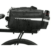 Upanbike Insulated Bike Pannier Bag Rear Carrier, 10L Capacity - Black