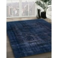 thumbnail image 2 of Ahgly Company Indoor Round Abstract Blue Persian Area Rugs, 4' Round, 2 of 6