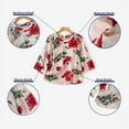 thumbnail image 2 of ZANZEA Women Floral Printed Crew Neck 3/4 Sleeve Loose Blouse Summer Holiday Casual T Shirt Tops, 2 of 9