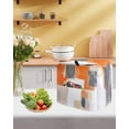 thumbnail image 5 of Burnt Orange Gray Stand Mixer Dust Cover with Storage Pocket & Handles,Modern Abstract Oil Painted Geometric Fits All Tilt Head & Bowl Lift Kitchen Appliance Cover Organizer Bag Accessories,6-8 Quart, 5 of 6