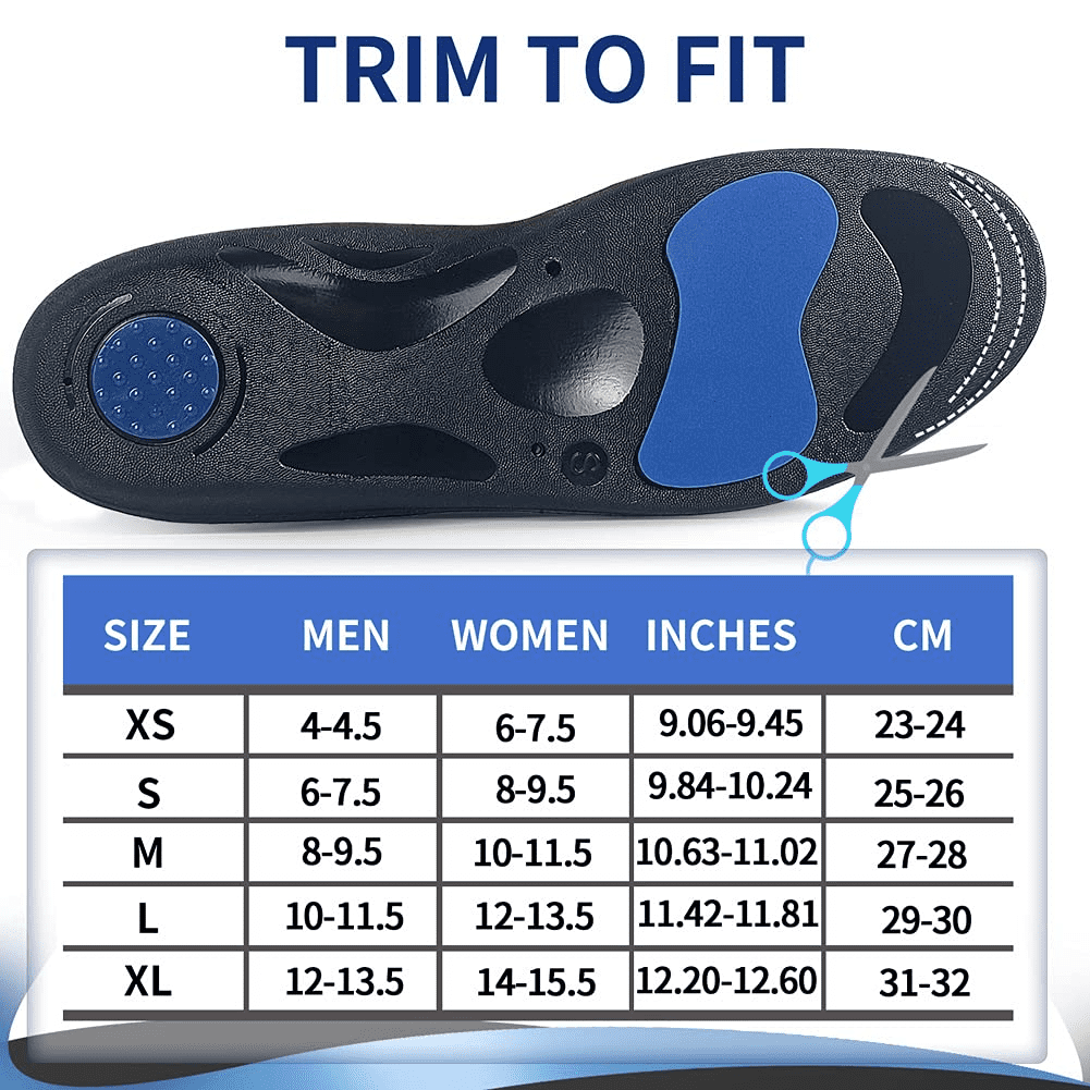 PCSsole Orthotic High Arch Support Insoles, Comfort Sport Insert For ...