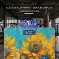 thumbnail image 3 of High Precision Body Weight Scale Smart Bathroom Scales with Large LCD Display(400lbs),Decorative for Bedroom-Oil Painting Of Sunflowers With Thick Brush Strokes, 3 of 4