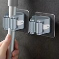 thumbnail image 5 of Multiusos: ya sea en interiores o exteriores, el soporte para fregona resistente puede ayudarlo a ahorrar espacio, perfecto para la cocina, el armario, el baño, el garaje, el lavadero, la of, 5 of 5