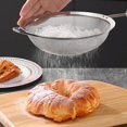 thumbnail image 4 of 1 colador de cocina de malla fina de 29 x 12 cm, para escurrir, colar y blanquear, acero inoxidable, apto para lavavajillas, 4 of 4